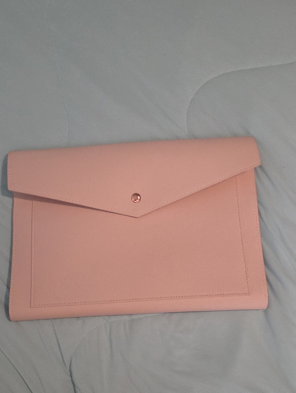 Classic Envelope Clutch Bag in Dusty Pink